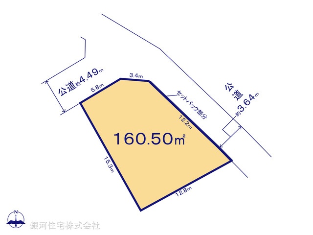 G00384167 千葉県柏市根戸 土地 2580万円【区画図】