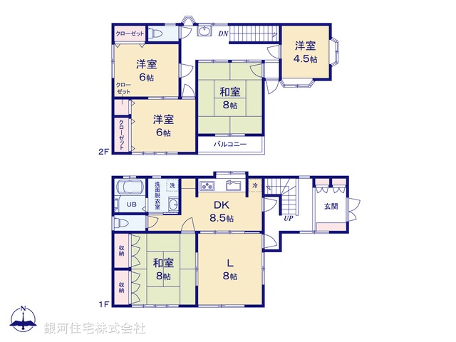 G00384205 東京都江戸川区篠崎町４丁目 中古一戸建て 6480万円【間取図】