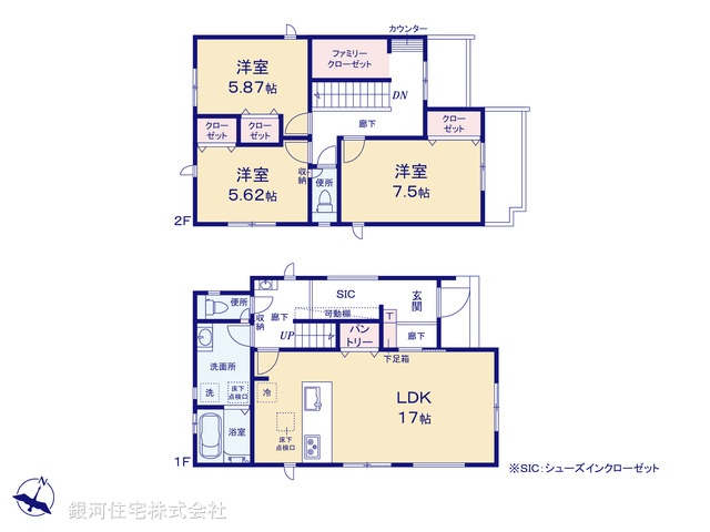 G00384255 千葉県柏市豊四季 中古一戸建て 4490万円【間取図】