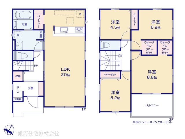 G00384257 千葉県我孫子市青山 新築一戸建て 4298万円【間取図】
