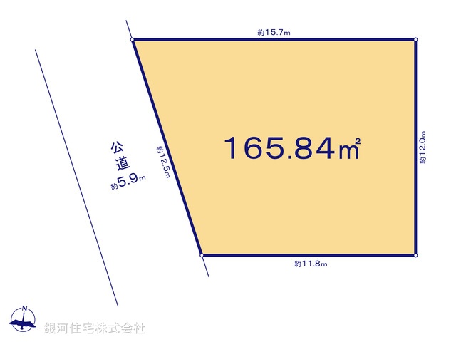 G00384297 神奈川県横浜市磯子区洋光台４丁目 土地 5780万円【区画図】