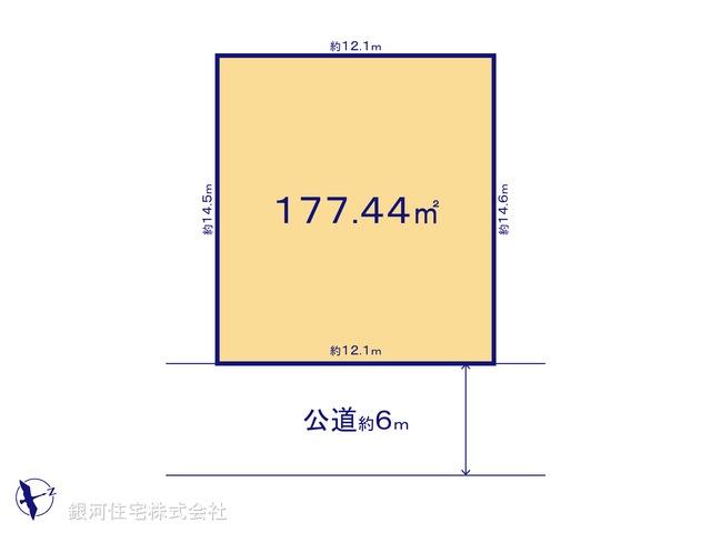 G00384304 千葉県野田市上花輪新町 土地 1480万円【区画図】