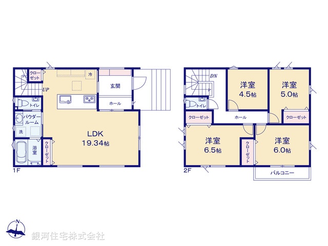 G00384352 千葉県千葉市緑区土気町 新築一戸建て 3680万円【間取図】
