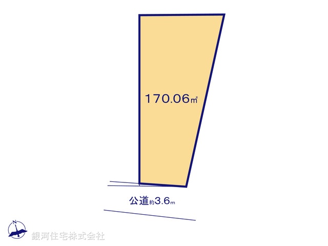 G00384407 神奈川県横須賀市津久井３丁目 土地 2080万円【区画図】