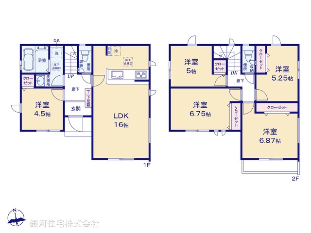 G00384412 神奈川県小田原市飯田岡 新築一戸建て 3199万円【間取図】