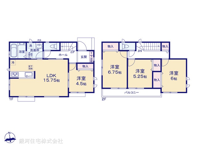 G00384469 埼玉県さいたま市北区奈良町 新築一戸建て 4090万円【間取図】