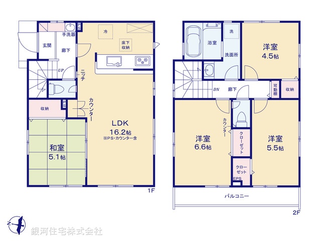 G00384539 東京都東久留米市八幡町２丁目 新築一戸建て 4280万円【間取図】