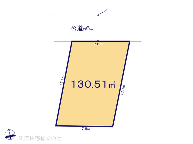 G00384642 千葉県松戸市六高台１丁目 土地 2550万円【区画図】