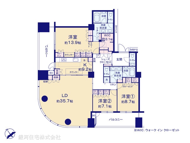 G00384737 東京都港区六本木１丁目 中古マンション 16億5000万円【間取図】