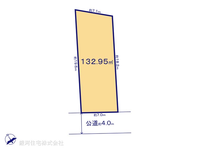 G00384767 神奈川県藤沢市亀井野１丁目 土地 5290万円【区画図】
