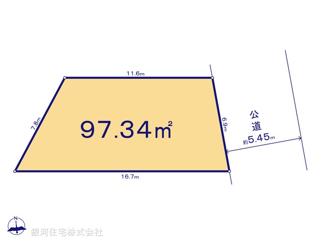 G00384840 東京都調布市深大寺南町５丁目 土地 4420万円【区画図】