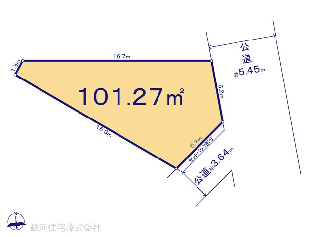 G00384841 東京都調布市深大寺南町５丁目 土地 4620万円【区画図】