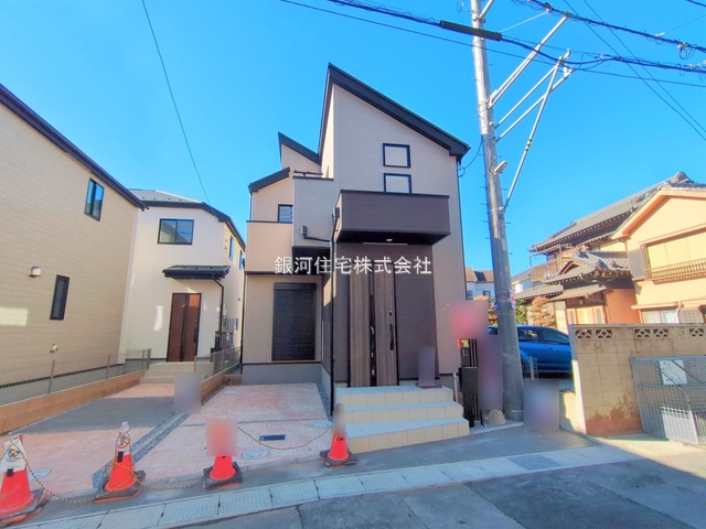 G00384874 千葉県市川市香取１丁目 新築一戸建て 6299万円 土地面積87.36m² (約26.42坪) 建物面積88.81m² (約26.86坪) 間取り３ＬＤＫ 築年月2025年11月(築１年以内)【外観2】