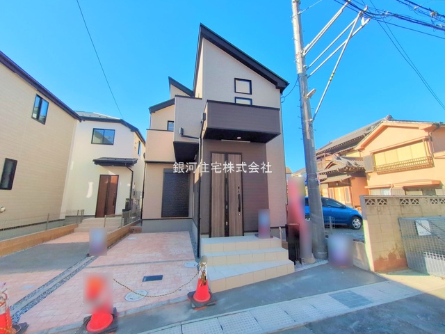 G00384874 千葉県市川市香取１丁目 新築一戸建て 6299万円 土地面積87.36m² (約26.42坪) 建物面積88.81m² (約26.86坪) 間取り３ＬＤＫ 築年月2025年11月(築１年以内)【外観15】