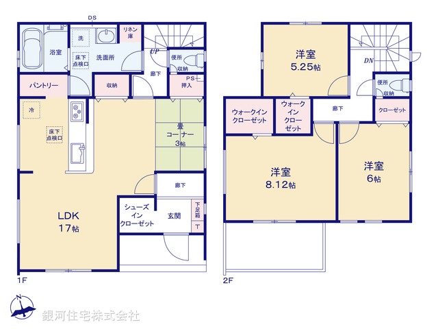 G00384885 千葉県富里市御料 新築一戸建て 2699万円【間取図】