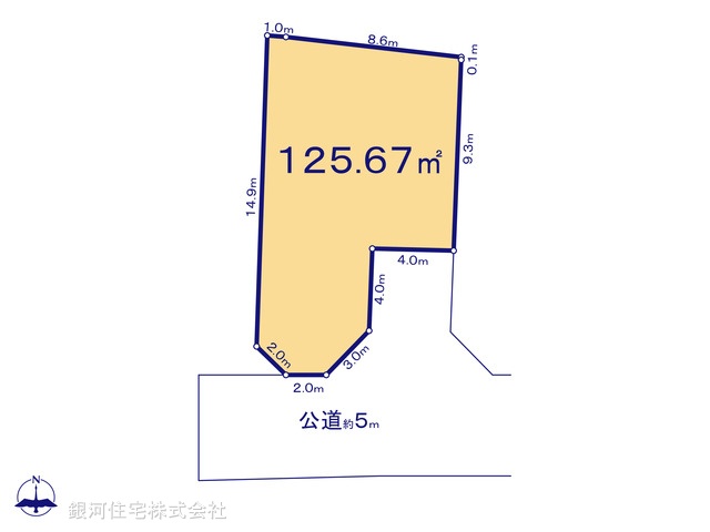 G00384924 神奈川県相模原市中央区淵野辺本町３丁目 土地 2780万円【区画図】