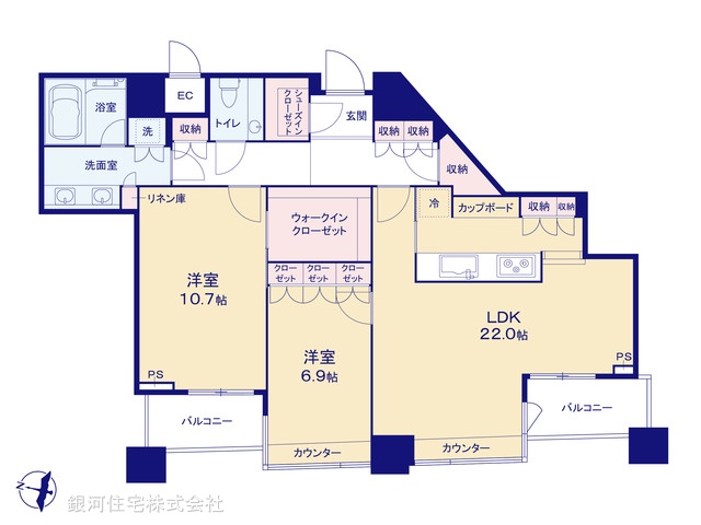G00384966 東京都港区赤坂４丁目 中古マンション 5億3900万円【間取図】