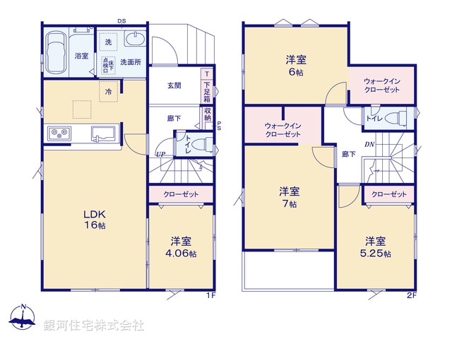 G00384971 埼玉県川口市大字東貝塚 新築一戸建て 3899万円【間取図】