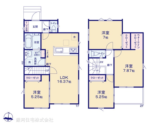 G00384972 埼玉県川口市大字東貝塚 新築一戸建て 3599万円【間取図】