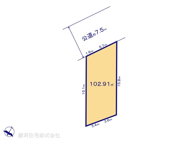 G00384983 埼玉県川口市大字安行吉岡 土地(建築条件付土地) 1990万円【区画図】