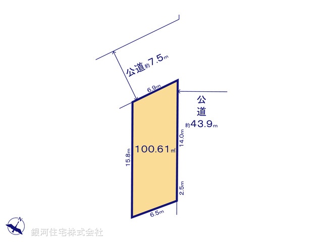 G00384984 埼玉県川口市大字安行吉岡 土地(建築条件付土地) 1890万円【区画図】