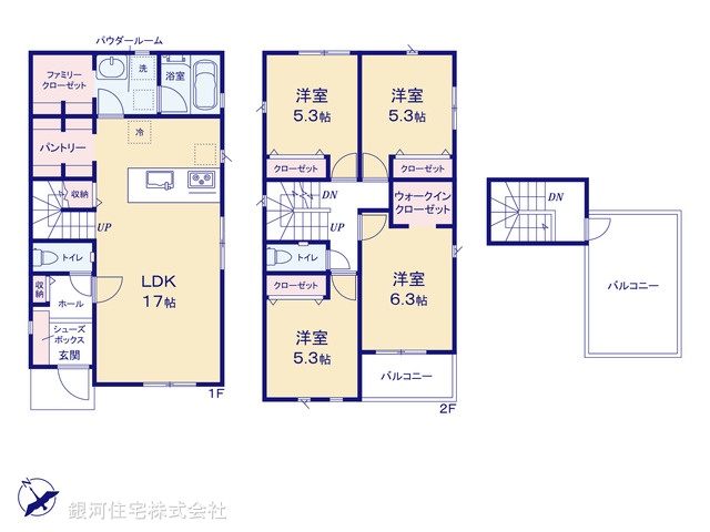 G00384986 神奈川県相模原市中央区田名 新築一戸建て 3680万円【間取図】