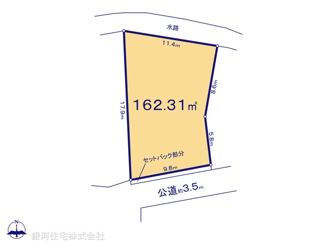 G00385012 神奈川県藤沢市高倉 土地 2980万円【区画図】