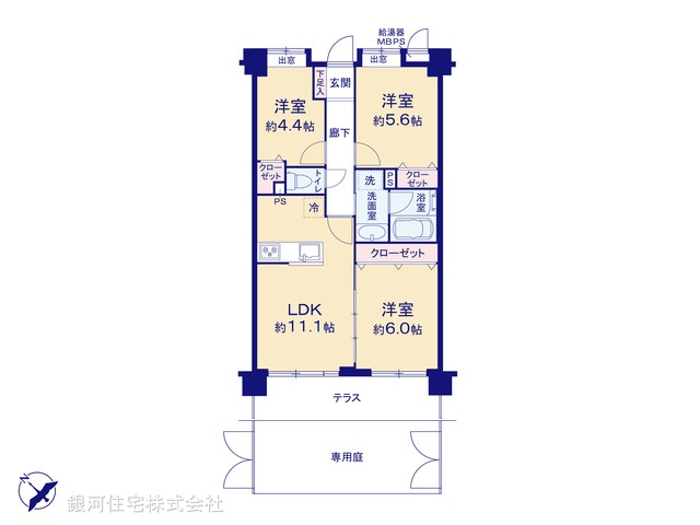 G00385017 神奈川県相模原市南区上鶴間本町４丁目 中古マンション 3999万円【間取図】