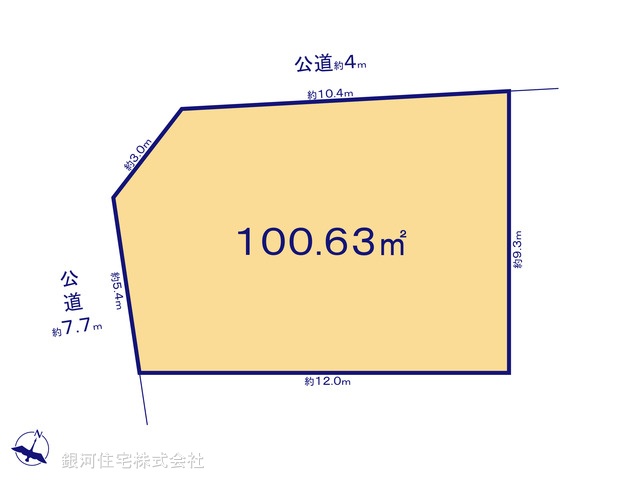 G00385028 千葉県我孫子市柴崎 土地 1380万円【区画図】