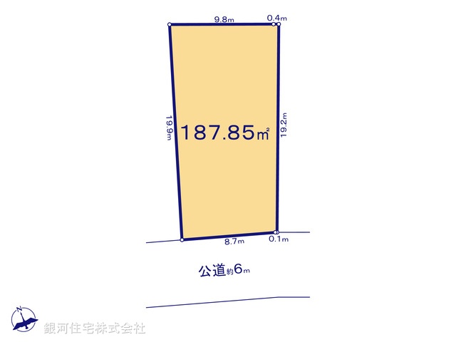 G00385031 東京都八王子市兵衛２丁目 土地 4880万円【区画図】