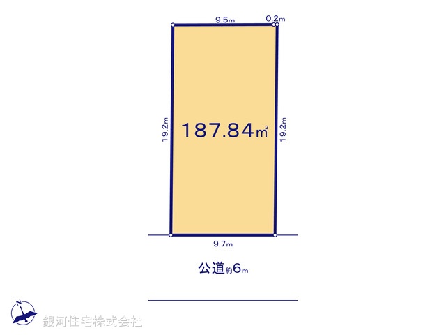G00385033 東京都八王子市兵衛２丁目 土地 4880万円【区画図】