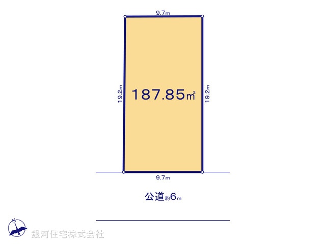 G00385034 東京都八王子市兵衛２丁目 土地 4880万円【区画図】