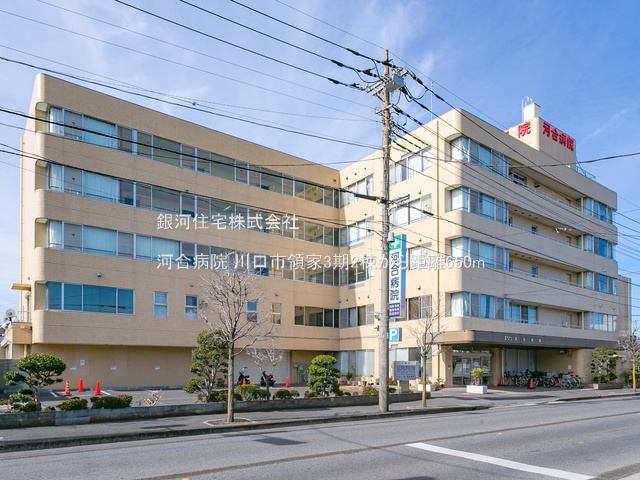 G00385102 埼玉県川口市領家３丁目 新築一戸建て 3899万円 土地面積81.70m² (約24.71坪) 建物面積108.09m² (約32.69坪) 間取り３ＬＤＫ 築年月2025年10月(築１年以内)【周辺環境】河合病院