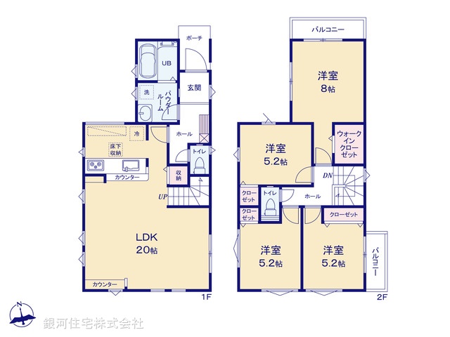 G00385231 千葉県松戸市西馬橋１丁目 新築一戸建て 4899万円【間取図】