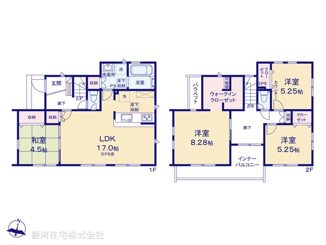 G00385252 東京都あきる野市引田 新築一戸建て 3390万円【間取図】