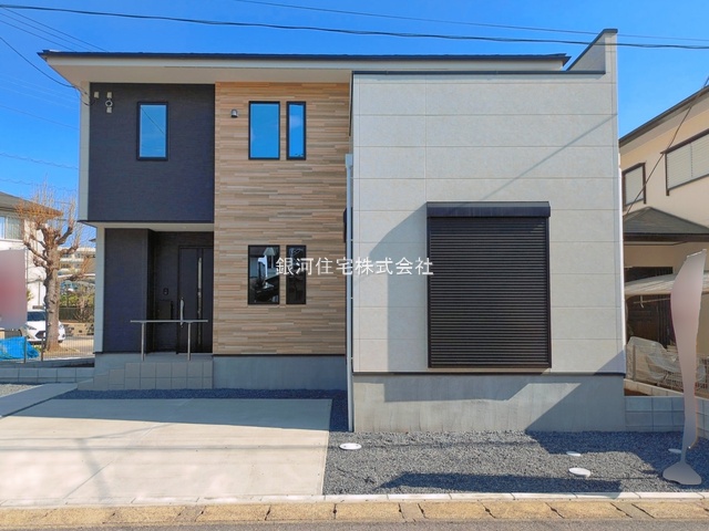 G00385330 千葉県我孫子市つくし野５丁目 新築一戸建て 4288万円 土地面積176.34m² (約53.34坪) 建物面積106.53m² (約32.22坪) 間取り４ＬＤＫ 築年月2026年01月(築１年以内)【外観2】