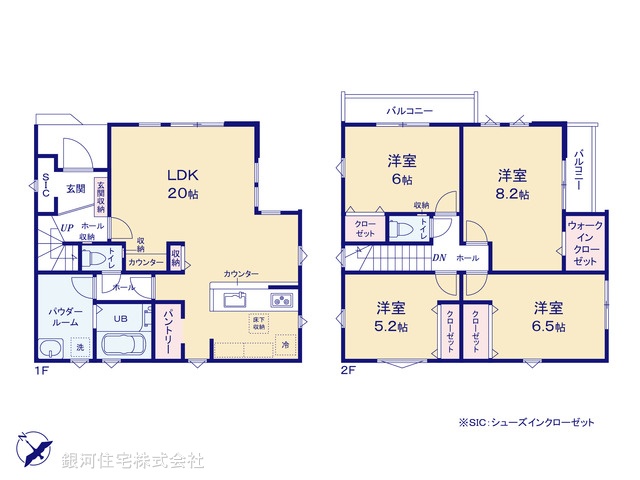 G00385352 千葉県船橋市高根台６丁目 新築一戸建て 5199万円【間取図】