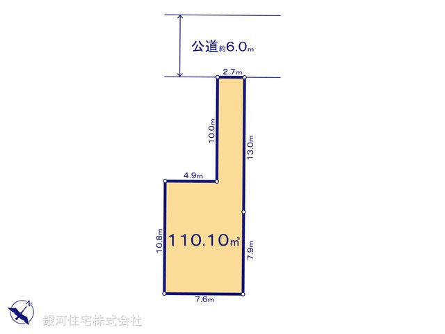 G00385359 埼玉県川口市赤井３丁目 土地(建築条件付土地) 2399万円【区画図】