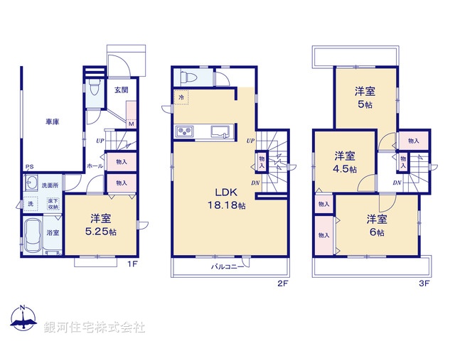 G00385369 東京都八王子市本町 新築一戸建て 4990万円【間取図】