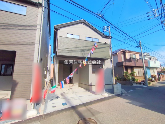 G00385427 千葉県船橋市前原西６丁目 新築一戸建て 5499万円 土地面積84.37m² (約25.52坪) 建物面積102.74m² (約31.07坪) 間取り３ＬＤＫ 築年月2025年09月(築１年以内)【外観16】