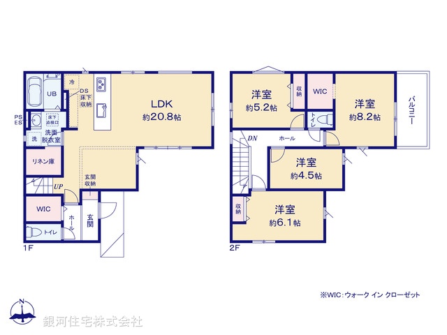 G00385435 千葉県流山市三輪野山１丁目 新築一戸建て 4599万円【間取図】