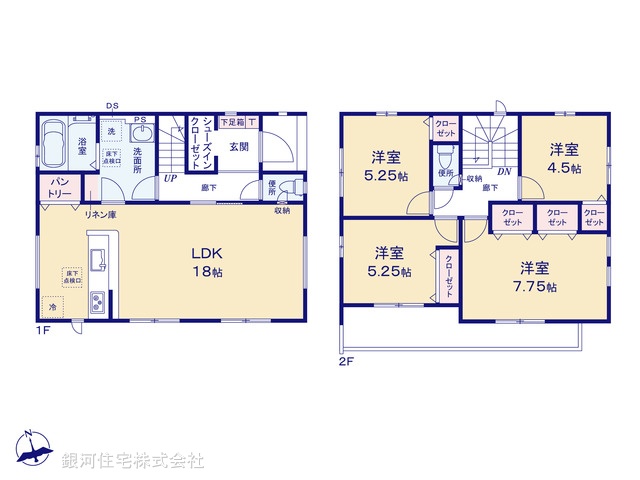 G00385450 千葉県佐倉市石川 新築一戸建て 3290万円【間取図】
