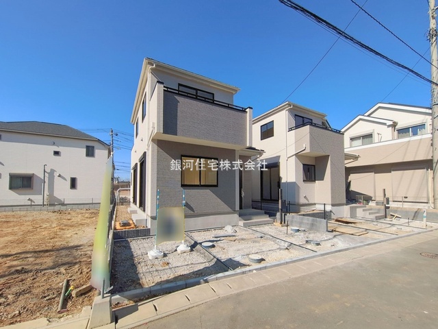 G00385462 千葉県松戸市栗山 新築一戸建て 4390万円 土地面積107.45m² (約32.50坪) 建物面積96.47m² (約29.18坪) 間取り４ＬＤＫ 築年月2025年12月(築１年以内)【外観4】