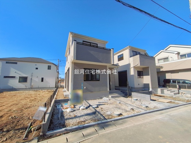 G00385462 千葉県松戸市栗山 新築一戸建て 4390万円 土地面積107.45m² (約32.50坪) 建物面積96.47m² (約29.18坪) 間取り４ＬＤＫ 築年月2025年12月(築１年以内)【外観7】