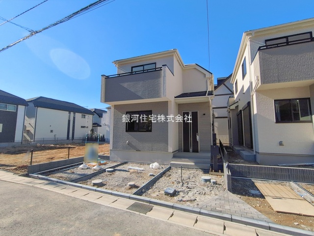 G00385462 千葉県松戸市栗山 新築一戸建て 4390万円 土地面積107.45m² (約32.50坪) 建物面積96.47m² (約29.18坪) 間取り４ＬＤＫ 築年月2025年12月(築１年以内)【外観8】