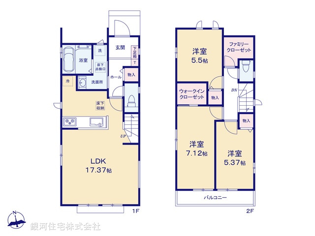 G00385474 千葉県船橋市大穴南１丁目 新築一戸建て 3290万円【間取図】