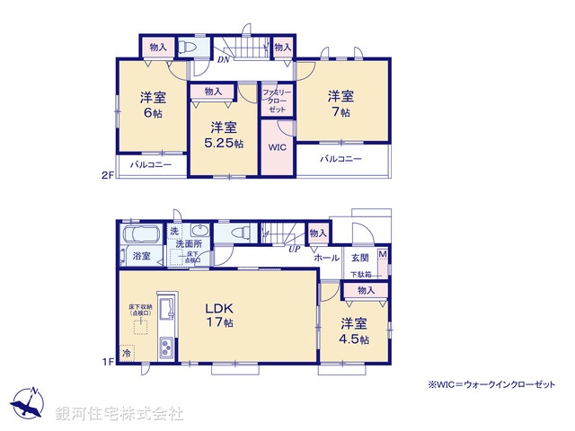 G00385479 千葉県松戸市上本郷 新築一戸建て 4790万円【間取図】