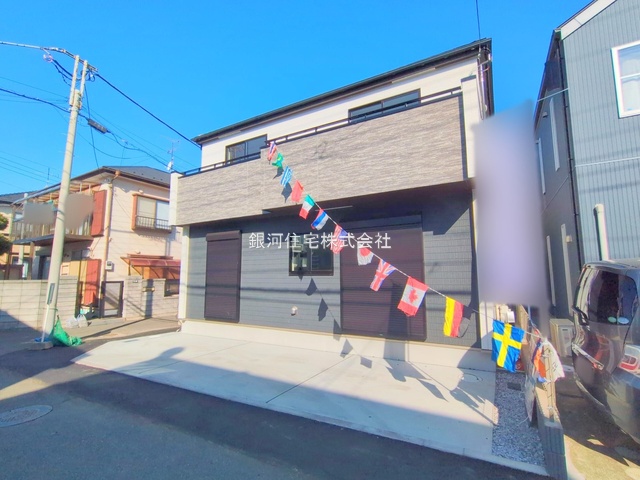 G00385482 千葉県松戸市松戸新田 新築一戸建て 5490万円 土地面積103.75m² (約31.38坪) 建物面積99.98m² (約30.24坪) 間取り４ＬＤＫ 築年月2025年11月(築１年以内)【外観7】