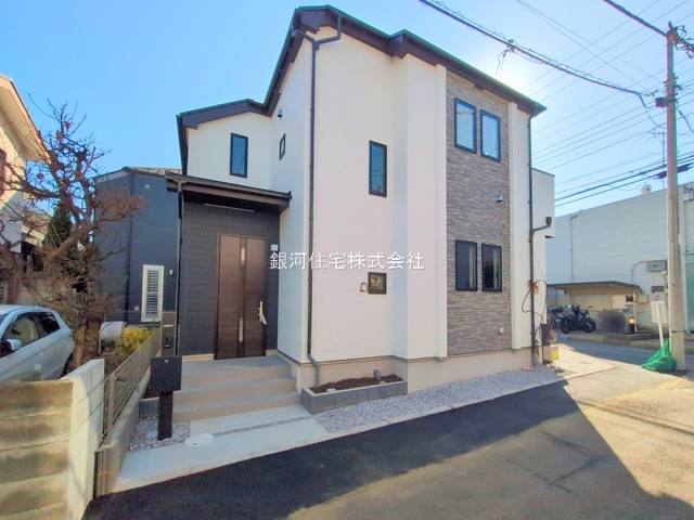 G00385482 千葉県松戸市松戸新田 新築一戸建て 5490万円 土地面積103.75m² (約31.38坪) 建物面積99.98m² (約30.24坪) 間取り４ＬＤＫ 築年月2025年11月(築１年以内)【外観14】