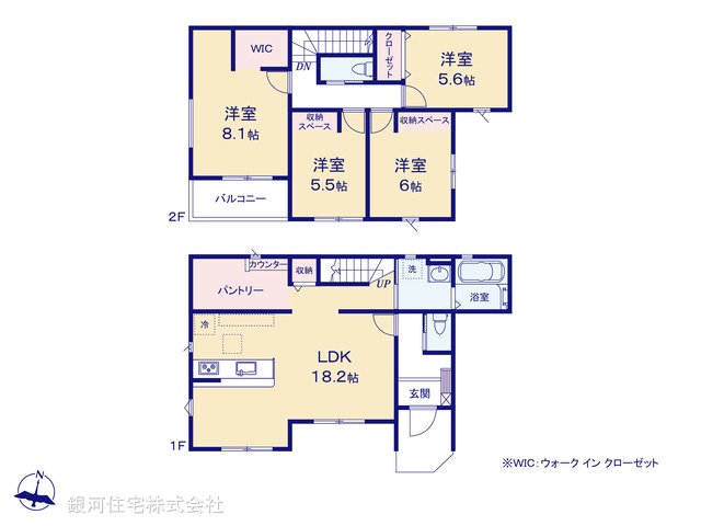 G00385572 埼玉県さいたま市桜区栄和２丁目 新築一戸建て 4698万円【間取図】